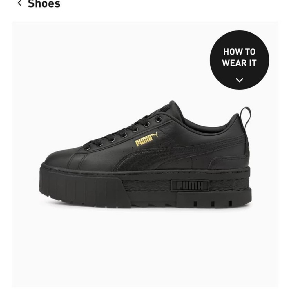 Puma Black Platform Sneakers
